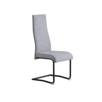 Pondecor Interiorismo Set de 4 sillas de comedor con estructura negra