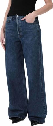 A Gold E Dame High Rise Wide Leg No Cuff Jeans In Enamour