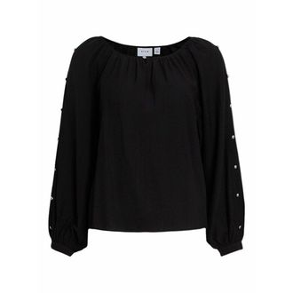 Vila Blouse met zilverkleurige knopen