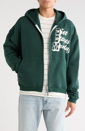 Diet Starts Monday Star Full Zip Sweatshirt in Pine at Nordstrom Rack, Size Xx-Large