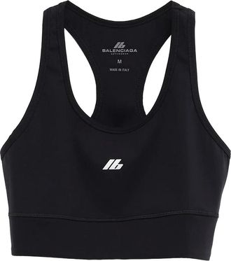 Balenciaga Reflective-logo Bra Top