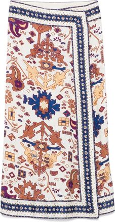 BA&SH Gonna midi Varper - Toni neutri