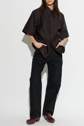 Bottega Veneta Wide Leg Jeans, Womens, Black