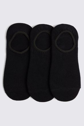 Moss Navy 3-Pack Bamboo Trainer Socks