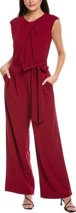Tahari by ASL Tahari Asl Plus Tie Waist Jumpsuit
