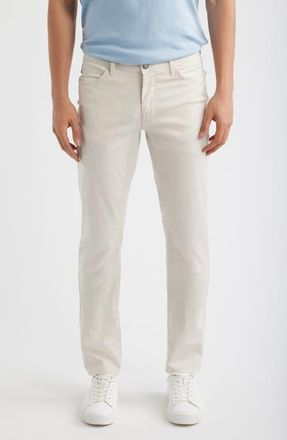 Brax Chuck Modern Fit Five-Pocket Pants in Sand at Nordstrom, Size 35 X 34