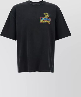 Amiri crystal cobra graphic print t-shirt