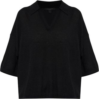 AllSaints Bern Top - Knitwear - Mujer - Negro - XS
