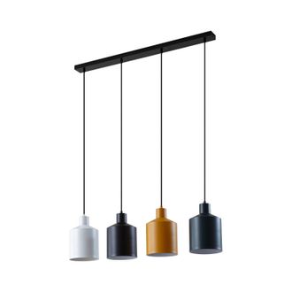 Lindby L&aacute;mpara Colgante tirane En Negro De Metal - Lindby