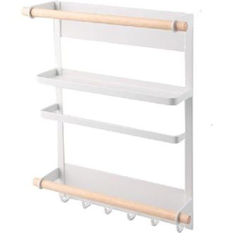 OEM Estante Magn&eacute;tico De Hierro Para El Refrigerador: Organizador De Cocina Que Ahorra Espacio Para Especias, Latas Y Utensilios Peque&ntilde;os - Crezuo