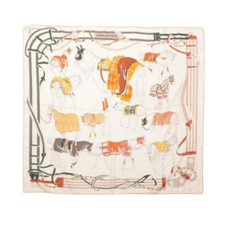 Herm&egrave;s Pre-owned Scarves, female, Beige, Size: ONE SIZE Pre-owned Carre 100