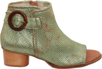 Eric Michael Womens Vienna Peep Toe Bootie In Green
