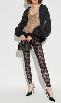 Diesel Lace Leggings CLAIRE, Womens, Black