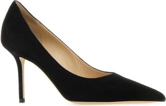 Jimmy Choo London Womens Tacco Pump Black Leather Salpa