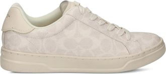 Coach High Line patterned sneakers - women - Calf Leather/Canvas/Polyethylene vinyl acetate (PEVA)/Calf Leather - 7 - Neutrals