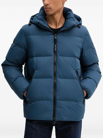 Marc O'Polo Gewatteerd jack met capuchon - Blauw