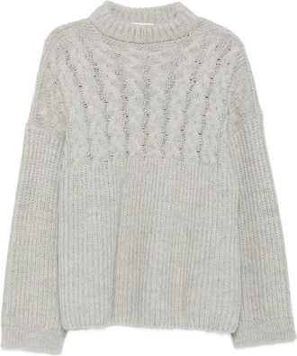 Cecilie Bahnsen Cable-knit Crew-neck Sweater