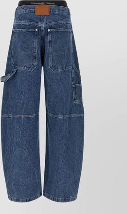 Alexander Wang denim trousers boxer style insert waistband