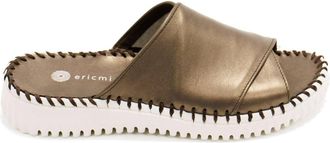 Eric Michael Womens Gloria Slide Sandals In Pewter
