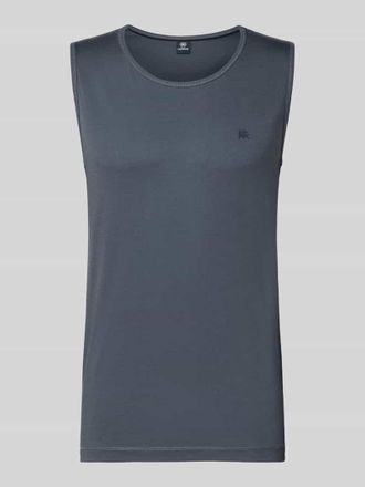 Lerros Tanktop mit Rundhalsausschnitt und Logo-Print in Khaki, Gr&ouml;&szlig;e XXXL