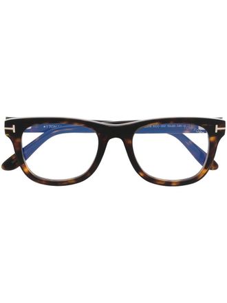 Tom Ford Eyewear Bril met rond montuur - Bruin