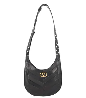 Valentino Garavani Black VLogo Medium Crossbody Bag
