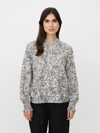 Masai MaDionelle Floral Print Blouse in Placid Blue at Nordstrom, Size Xx-Large