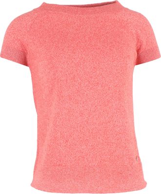 Herm&egrave;s Herm&egrave;s gebreid T-shirt met ronde hals in roze wol