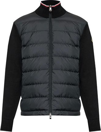 Moncler Cardigan con inserti - Nero