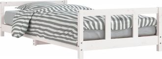 vidaXL Vidaxl - Estructura De Cama Para Ni&ntilde;os Madera De Pino Blanco 90x200 Cm