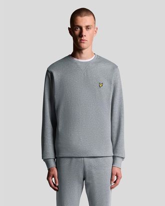 Lyle & Scott Crew Neck Sweater in Mid Grey Marl at Nordstrom, Size Xx-Large