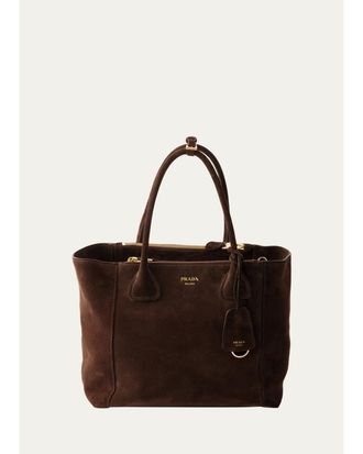 Prada Nova Suede Top-Handle Bag