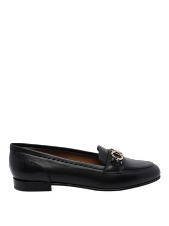 Ferragamo Gancini leather loafers