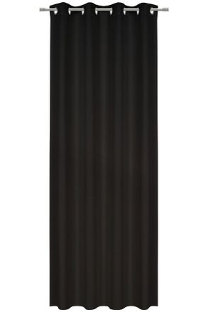 Esposa Verdunkelungsvorhang, Schwarz, Textil, Uni, 140x245 cm, Heimtextilien, Vorh&auml;nge, Fertigvorh&auml;nge, Verdunkelungsvorh&auml;nge