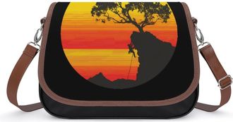 Generic Vintage Rockclimbing Crossbody Bags for Women Shoulder Messenger Bag Purse Handbags