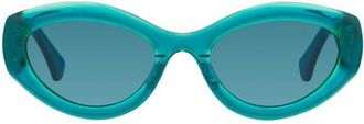 Kurt Geiger 54mm Cat Eye Sunglasses in Blue/blue at Nordstrom