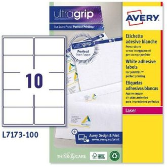 Avery Etiq Adh Avery 99,1 X 57 Mm 10 Bl Tarj Visita Tam 99,1x57 U