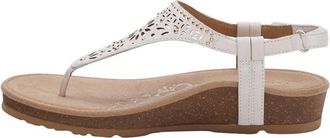 Aetrex Womens Evelyn Sandals In Ivory