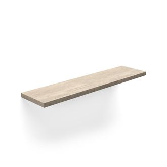 HERDASA Estante mural en melamina roble 90x18x2 cm