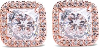 Pandora Square Sparkle Halo Stud Earrings