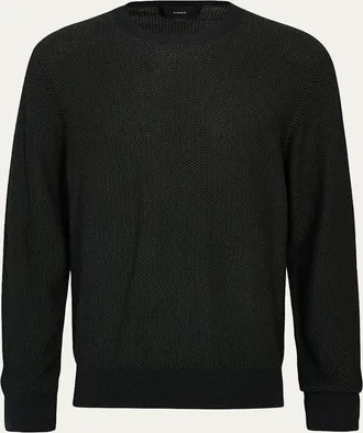 Vince Mens Geometric Jacquard Sweater