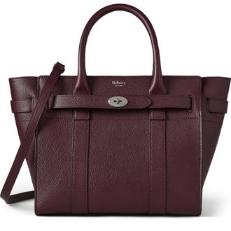 Mulberry Small Zipped Bayswater in Black Cherry at Nordstrom