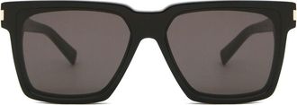 Saint Laurent SL 610/F Asian Fit 001 Mens Sunglasses Black Size 59 - Free RX Lenses - Free RX Lenses
