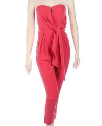 DO+BE Collection Strapless Jumpsuit In Candy Pink