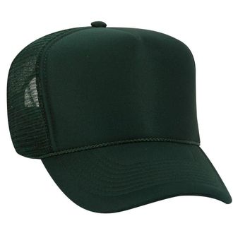OTTO Trucker Hat Polyester Foam Front High Crown Mesh Back Caps (22 Colors)