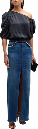 Ramy Brook Amani One Shoulder Top In Black