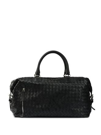Officine Creative woven zip-faastening tote bag - men - Leather - One Size - Black