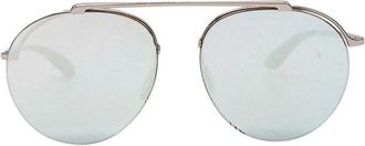Christian Roth Mirrored Round Aviator Sunglasses