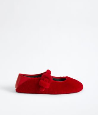 Bottega Veneta Veneziana Mary-Jane Ballerina - Red - Women - 6