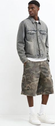Forever 21 Washed Denim Trucker Jacket